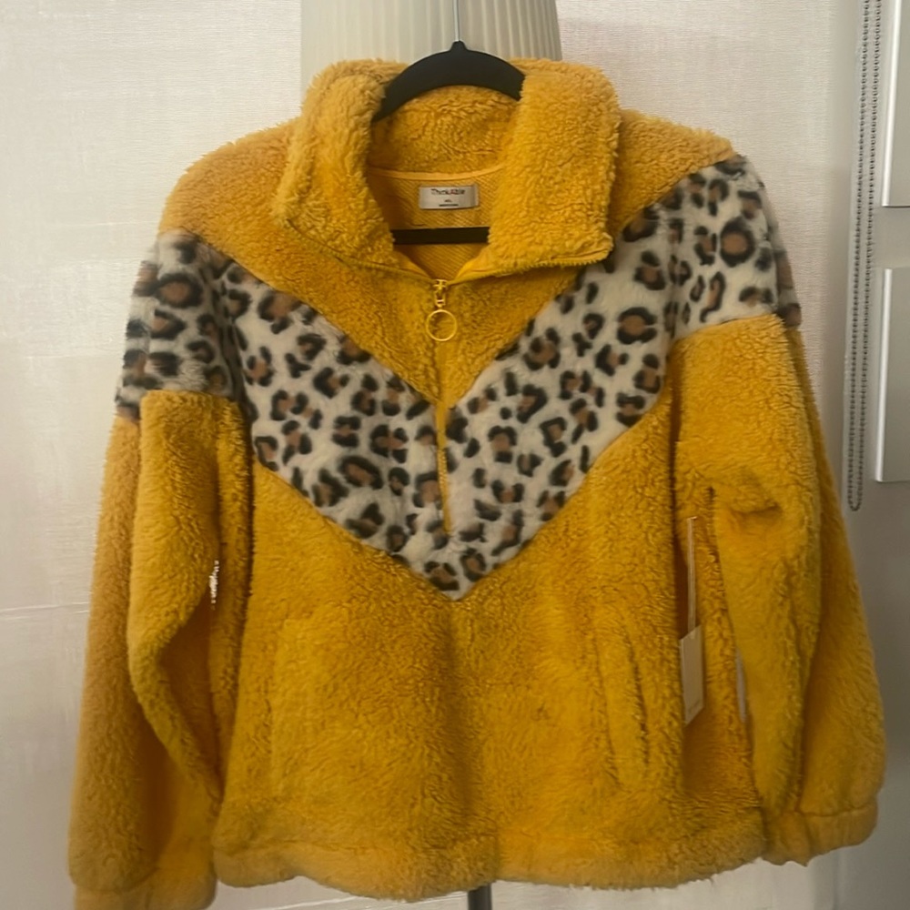 Thinkable NWT Fleece Sweatshirt with Half Zip